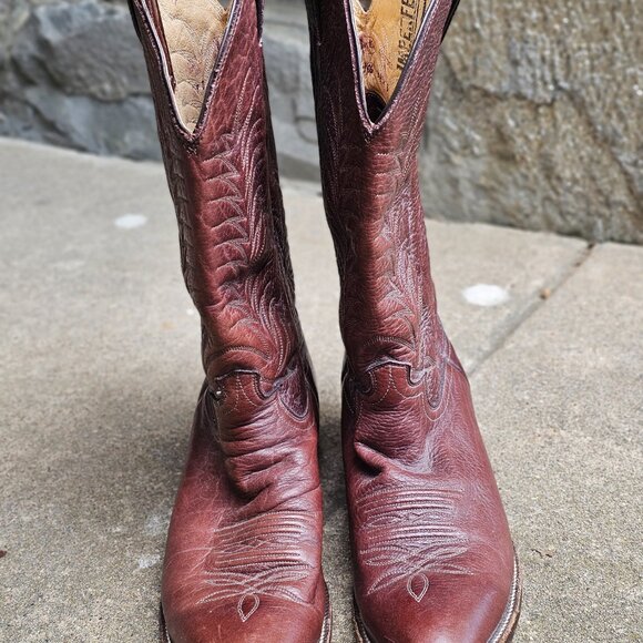 Justin Cowboy Boots - Mens Size 9 D - Picture 4 of 7
